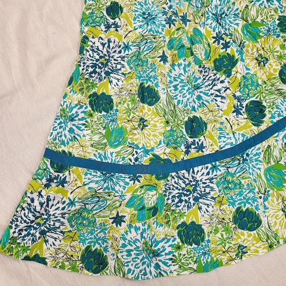 1950s green novelty print floral dress! - Picture 2 of 4